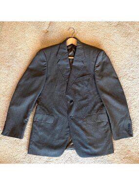 Kilburne Finch Mens Dark Olive Tweed Wool & Polyester Sports  Jacket 38R/32W Mad